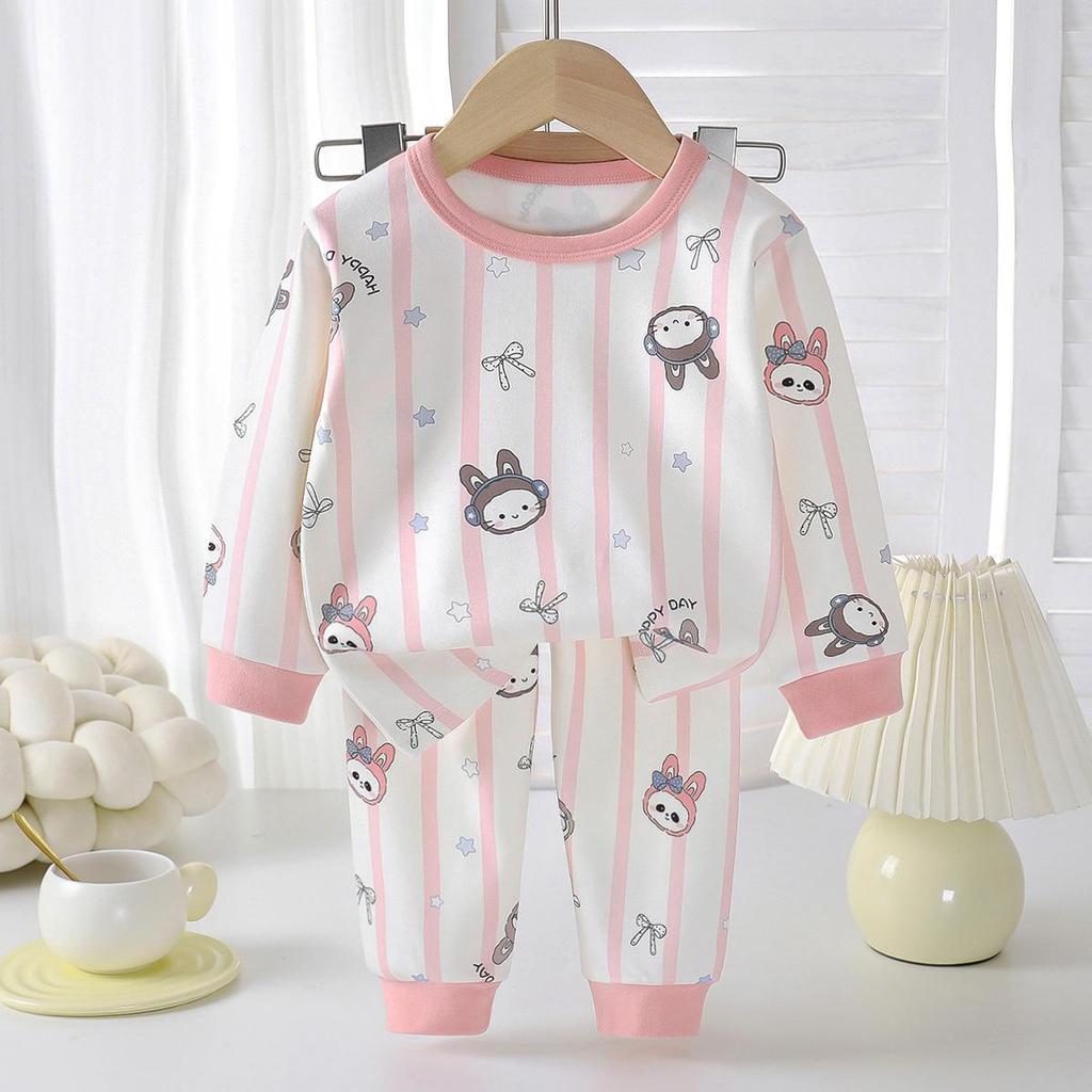 Children's Thermal Fleece Autumn & Winter Pajama Set - Boys & Girls Warm Long Sleeve Top & Pants
