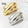 Decorative Alloy Brooch Minimalist Arched for Men Women, Golden Silver Lapel Solid Pin, Accessory Coats Dresses Suits Sweaters Daily Wear