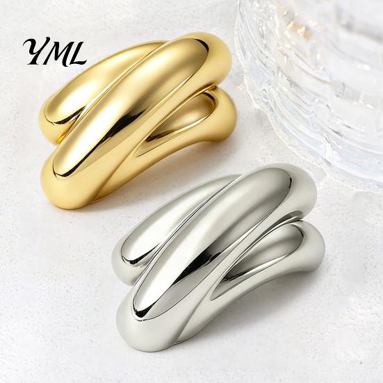 Decorative Alloy Brooch Minimalist Arched for Men Women, Golden Silver Lapel Solid Pin, Accessory Coats Dresses Suits Sweaters Daily Wear