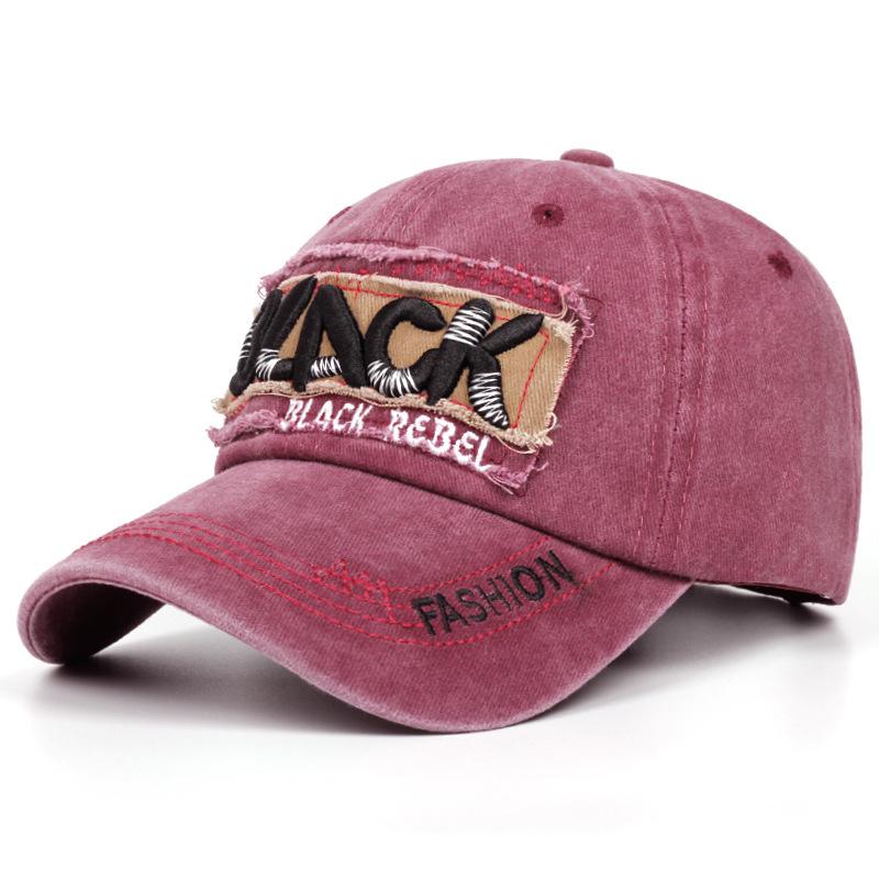 

Fashion Outdoor Unisex Men S Four Seasons Washed Embroidered Baseballcap With Curved Brim Casual Sun Hat Trucker Hats For Men 58-62CM