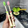 2Pcs/Set Cute Fruit Core Soft Bristle Toothbrush Wide Head Gentle Gum Care Non Slip Handle For Kids Adults Oral Care Home Use