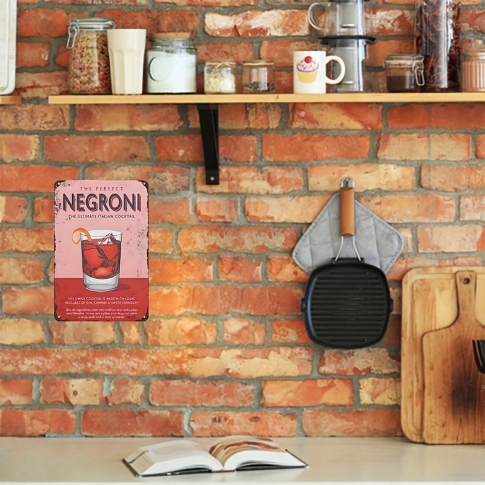 Vintage Metal Sign - Retro Tin Iron Plaque - Pub, Kitchen & Office Decor - Perfect for Party Hanging In Cafes & Restaurants