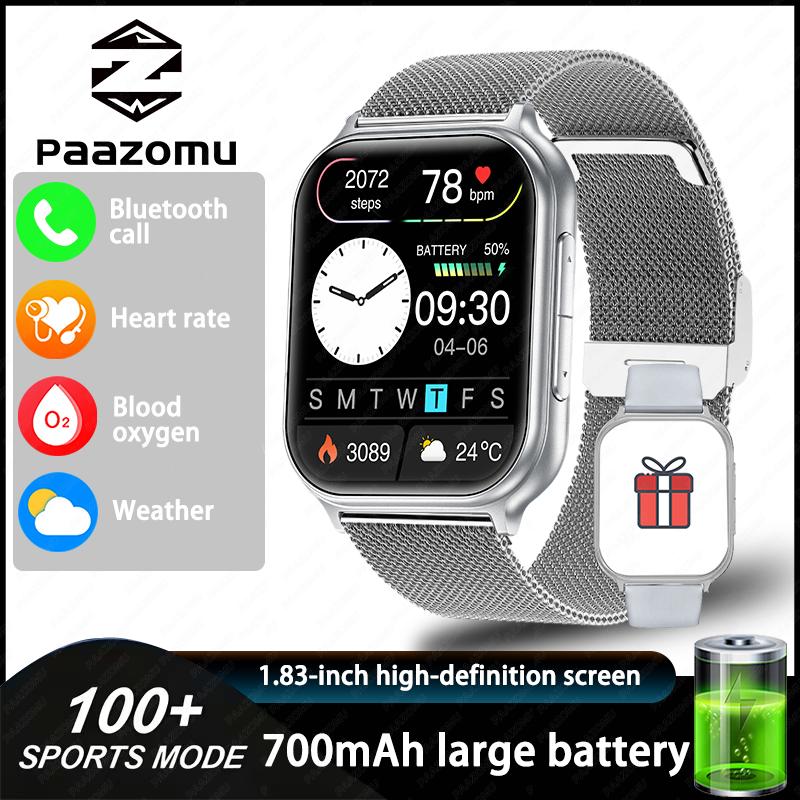 Brand new neutral sports smartwatch, collocation 700mAh large capacity battery, Bluetooth call, fitness tracker, Health monitor