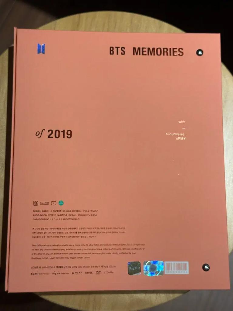 BTS Bangtan Boys 2019 Memories Transfer (einschließlich Fehler) Gebraucht