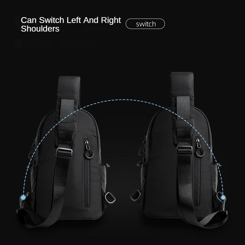 Shoulder Chest Bag for Men Casual Crossbody Bag Men Anti Theft School Summer Outdoor Short Trip Messengers Sling Bag