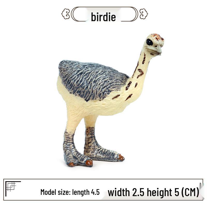 Kids' Bird Model Set: Toucan, Parrot, Ostrich, Peacock, Eagle, Pigeon, Owl.