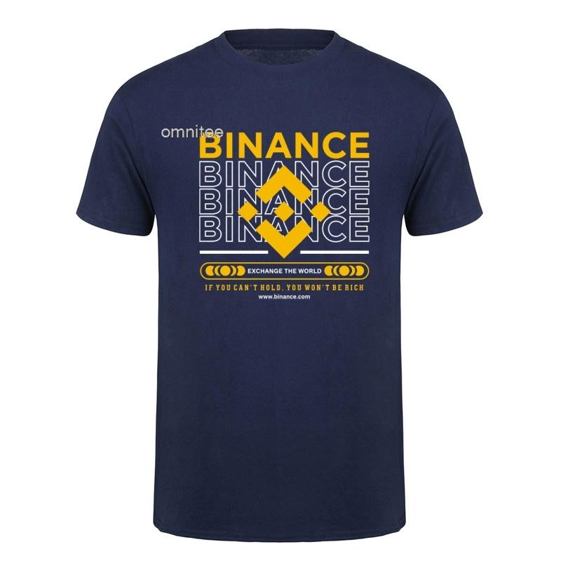 Crypto Binance TShirt Unisex Casual Tees Cotton Short Sleeve Cool Tops Tshirt Streetwear Vintage T Shirts HJ095