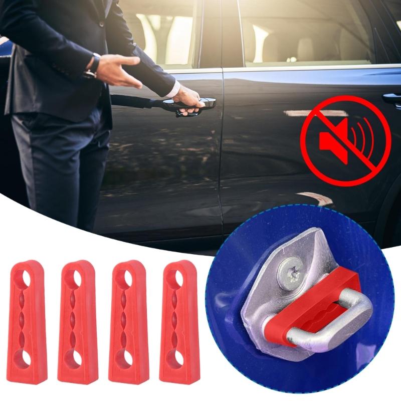 4Pcs Door Lock Sound Deadener Damper Soundproofing Quiet Buffer Car Part Damping Protector Cushion