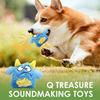 Squeaky Plush Dog Toy Interactive Puppy Toy Cute Soft Pet Toy Stuffed Dog Toys With Squeaker For Teething Chewing Training Play