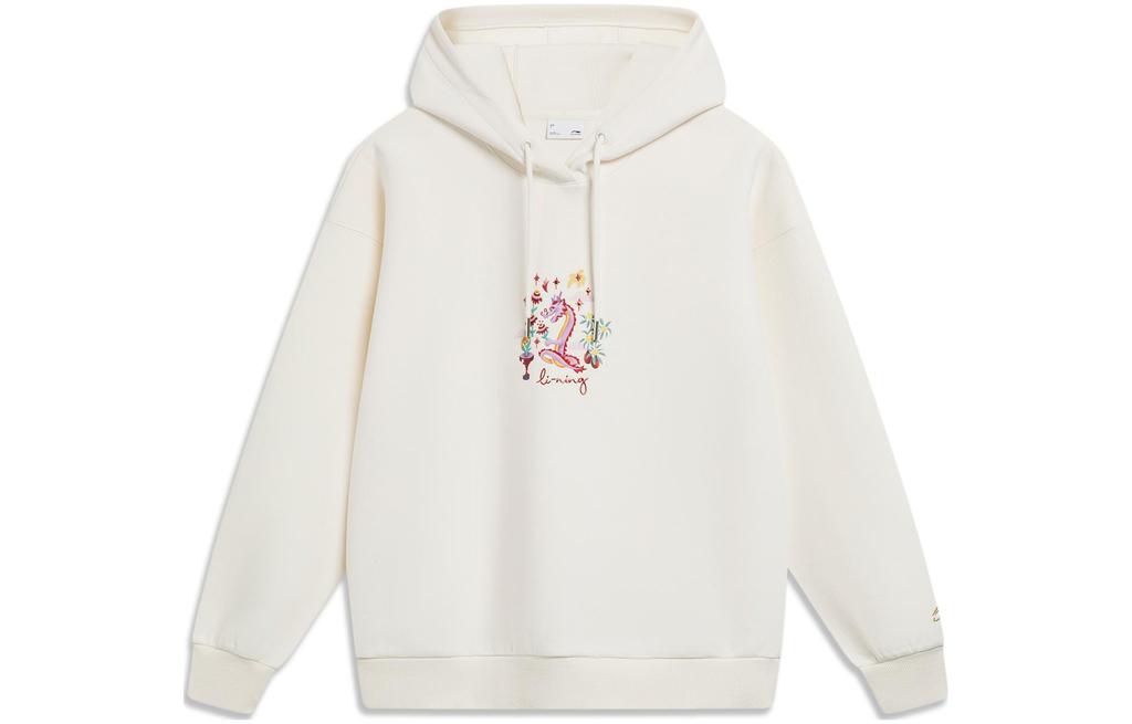 Li Ning Rijin Doujin Collection Sweatshirt Women's Ecru AWDU032-5