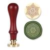 Christmas Themed Seal Stamp Head with Wood Handle for Seal Envelope Christmas Card Invitation Scrapbooking Embellishment