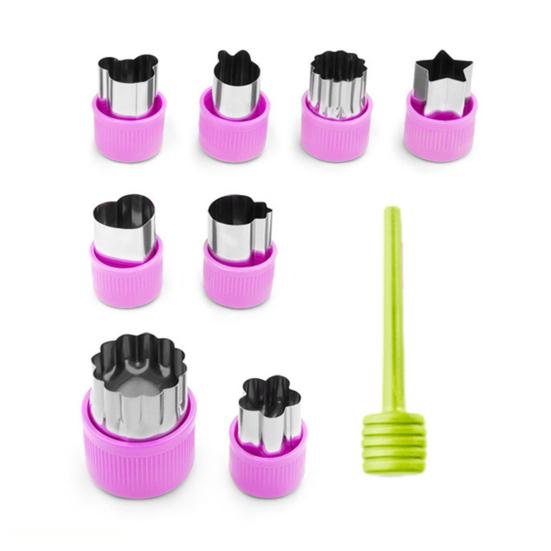 Stainless Steel Cookie Cutter Set for Food Vegetables Fruit Noodle Mold for DIY Pastry Biscuits Food-Grade Reusable Essential Kitchen Tool for Home