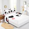 Cute Cartoon Panda Pattern Bed Hat Four-Piece Bedding Set Bedroom Dormitory Bedding Decoration