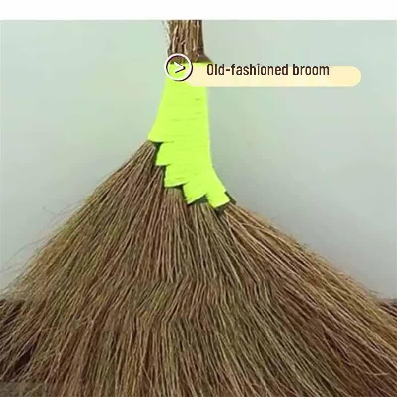 USAN HOME Natural Handwoven Bamboo Broom