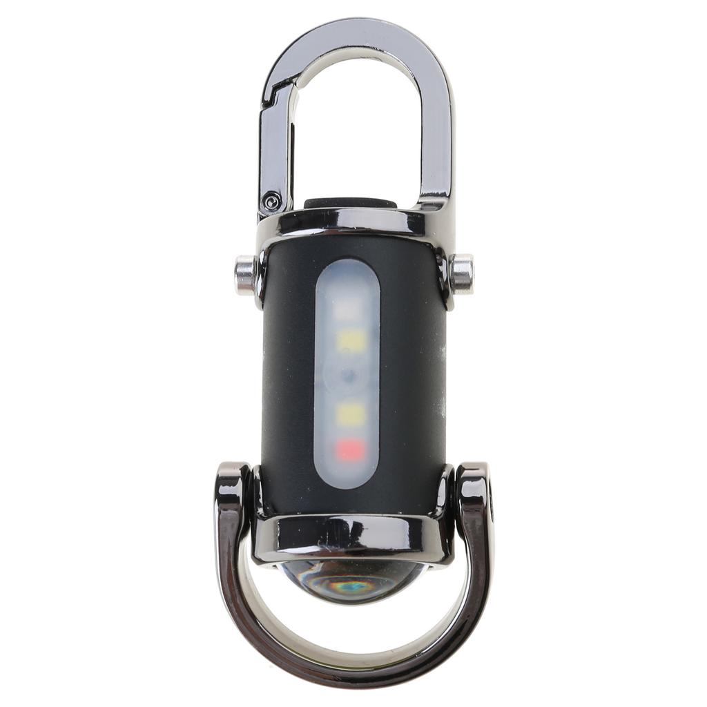 Rechargeable LED Keychain Multifunctional Work Light Keyring Practical Inspection Light Key Chain for Outdoor Activities
