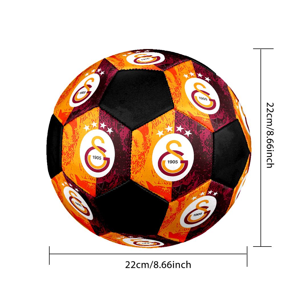 Galatasaray Indoor Soccer Ball Colorful Machine Stitched PVC Size 5 Team Training Competition Ready Durable High-Bounce Cool Sports Gift