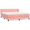 3130912 vidaXL Divan Bed with Mattress Pink 160x200 Cm Velvet
