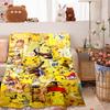 2026 New1PC Pokémon Pikachu Pattern Blanket Warm Soft Fluffy Kids and Adults Sofa Bed Throw Blanket Outdoor Travel Camping Luxur