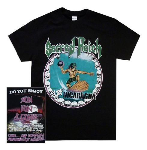 Unisex Shirt Cotton Oversize Large Size De Thrash Metal Sacred Reich Surf Nicaragua