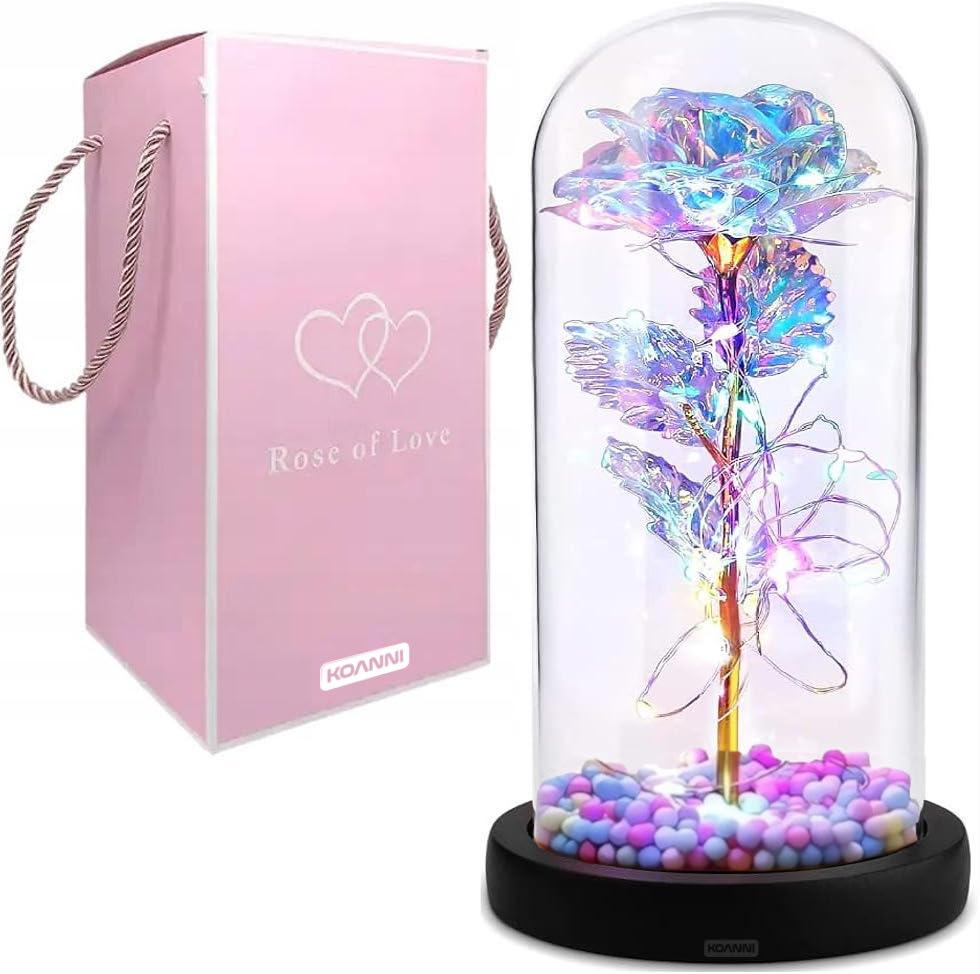 Eternal Rose In Glass, Glowing LED Gift Idea - Colors
