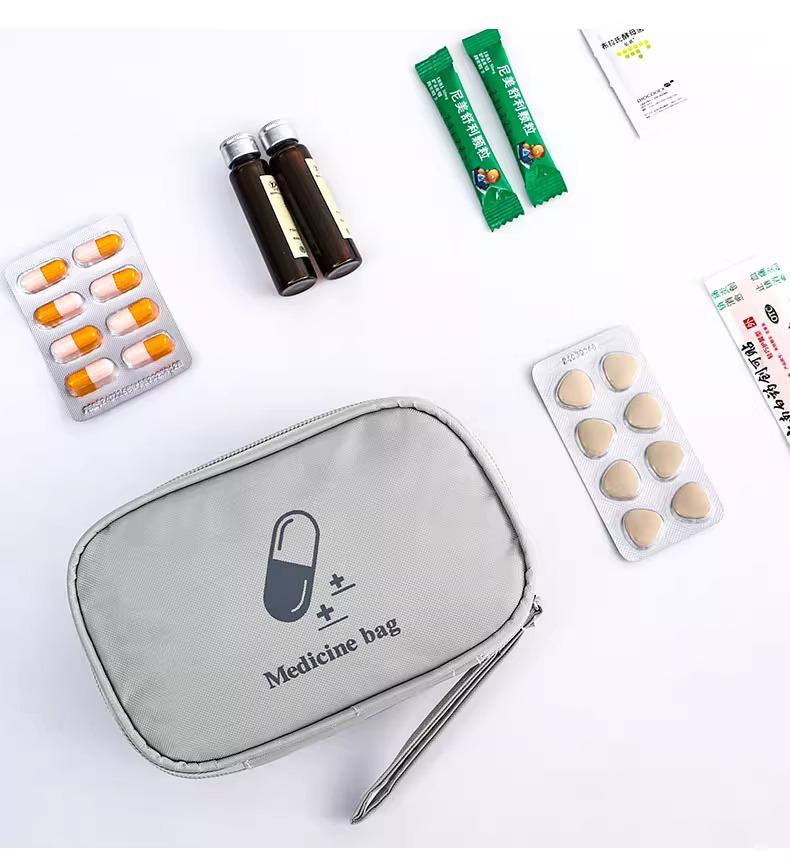Compact Travel Medicine Bag - Portable First Aid & Storage for Business Trips