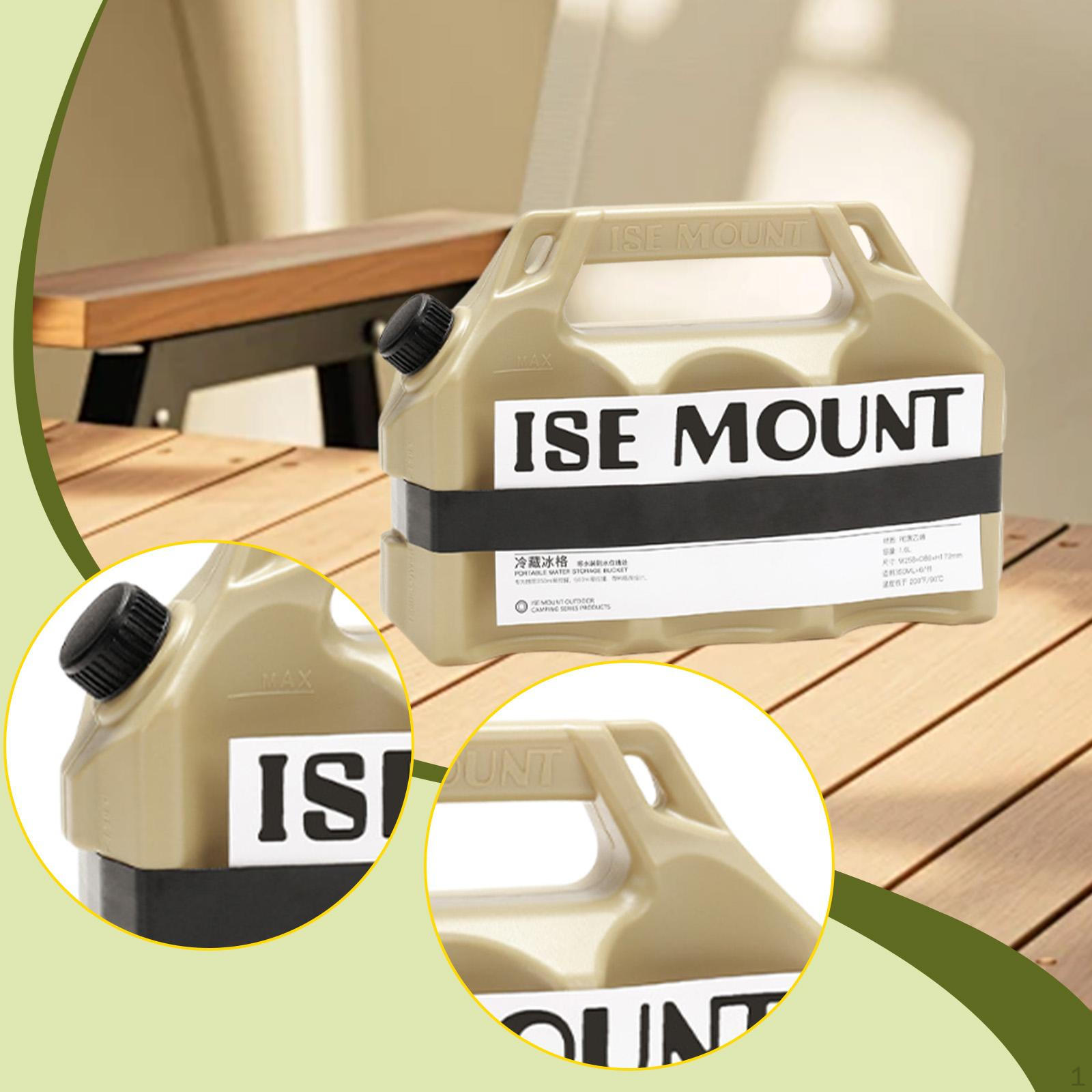 

Ice Pack Freezer Block Tank 2 in 1 1.6L Bucket Reusable Insulated Water Jug for Hiking Picnics