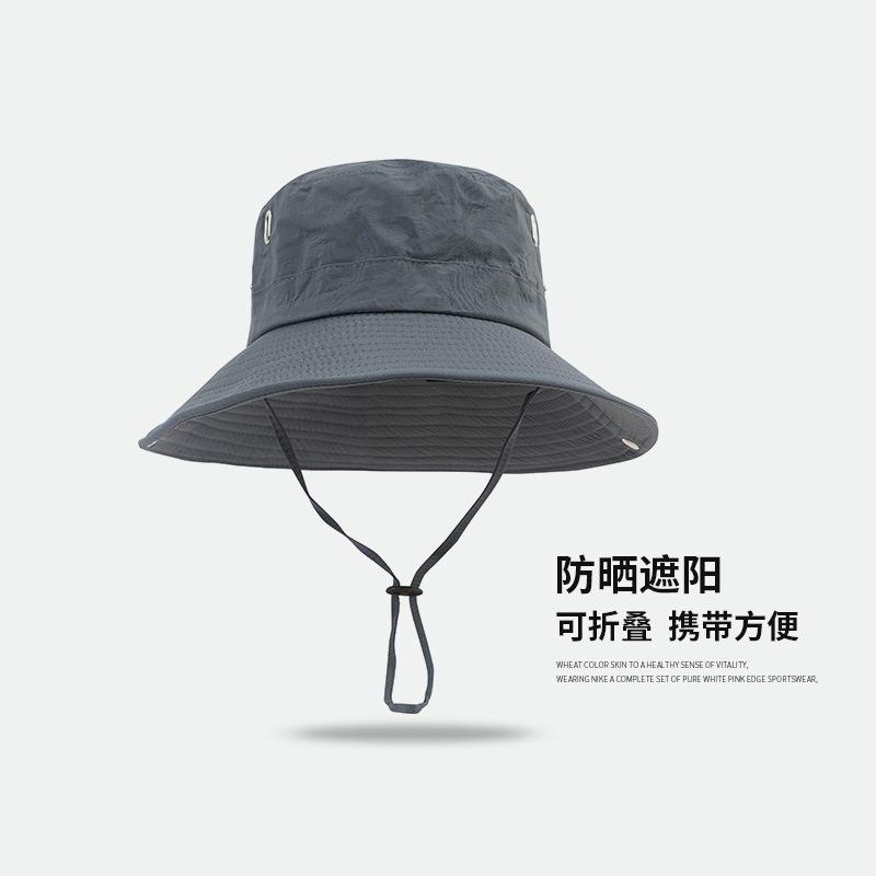 Bucket hat outdoor men's hat summer thin anti-ultraviolet women's sunshade quick-drying sunscreen breathable mountaineering hat