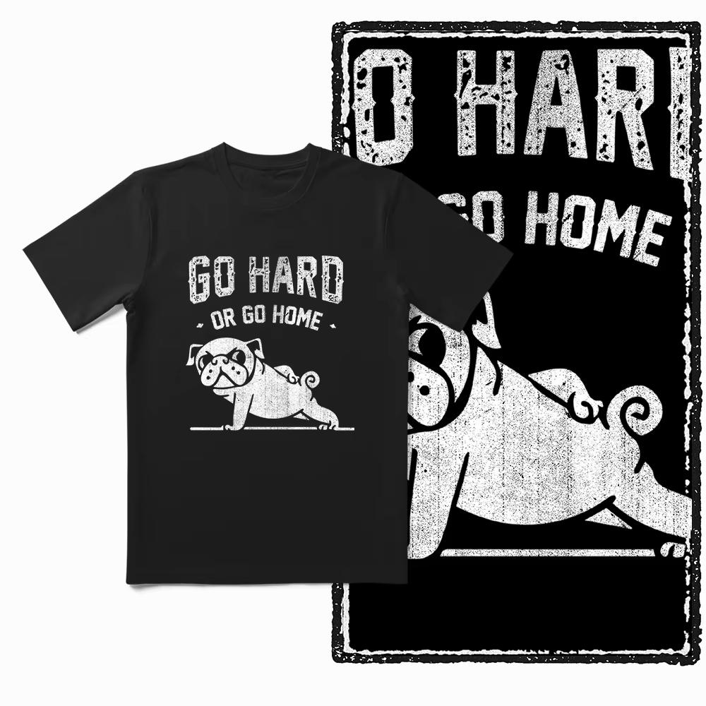 2025 Summer Barbell Pattern Exercise Training Short-Sleeved Cotton Loose And Breathable Men's Fitness Enthusiast T-Shirt Top