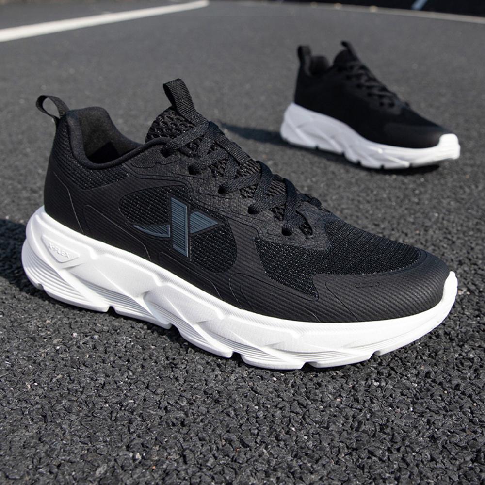 Xtep Fashionable Versatile Comfortable Shock Absorbing Wear Resistant Support Low Top Casual Running Shoes Men Sneaker Black 875119110070-4