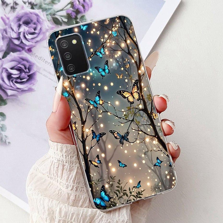 Cute Painting Phone Case For Samsung Galaxy A03s Soft Silicone TPU Back Covers For Samsung A03S SM-A037F A037G Cases Bumpers