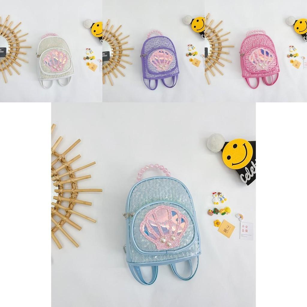 Stylish Cute Korean Princess Children's Sequin Backpack For Girls Aged 1 To 3 Years
