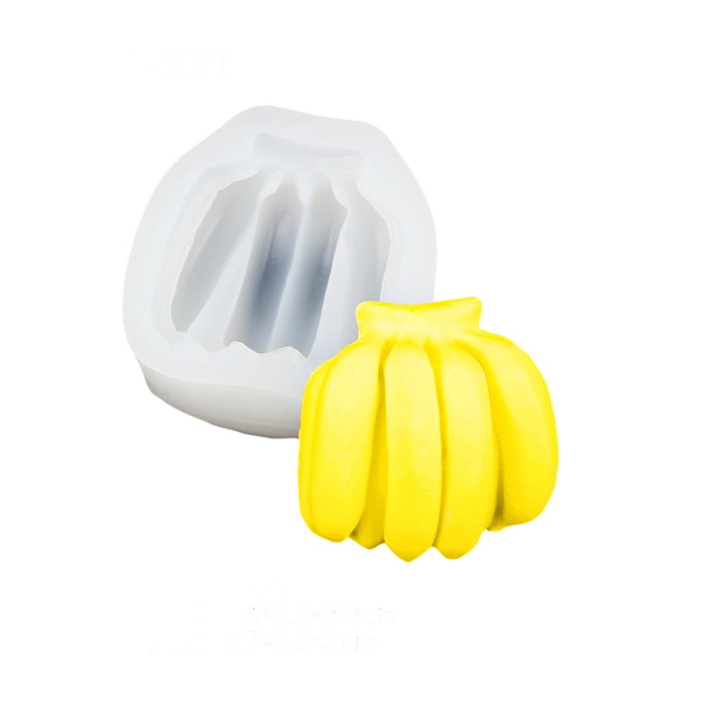 Banane Silikon Schokoladenform Lebensmittelecht Silikon Fondantform Zum Herstellen von Süßigkeiten Dessert Schokolade Gelee Kuchen Backwerkzeug