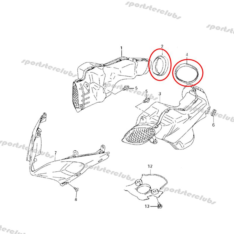 Ram Air Ansaugrohr Kanal Rohr Dichtung Gummidichtring Für Suzuki K5 K7 GSXR1000 GSX-R1000 2005-2008 GSX-R600 GSXR750 2006-2010 K6 K8