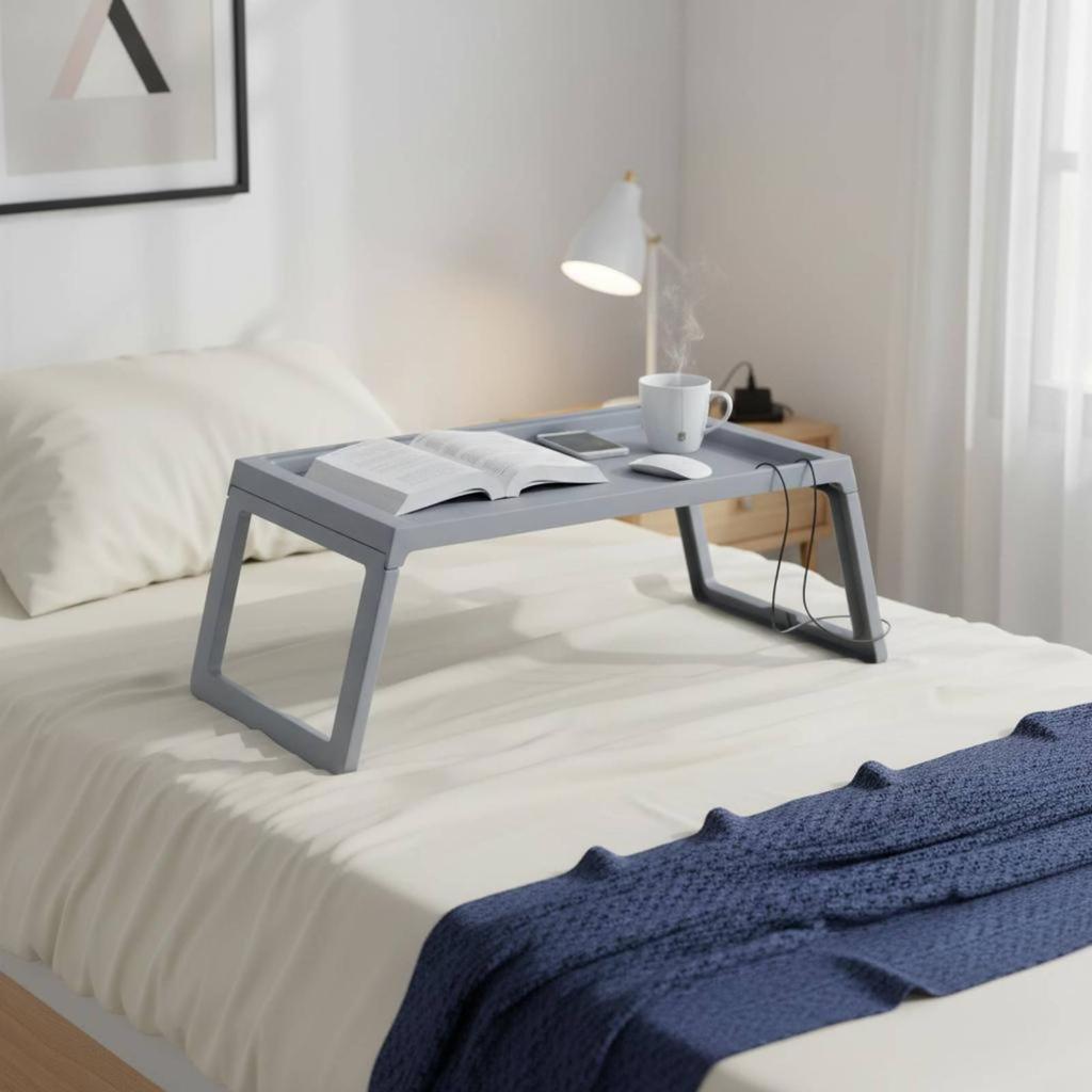 Couch Knee Desk Foldable Folding Laptop Table Space-Saving Bed Tray for