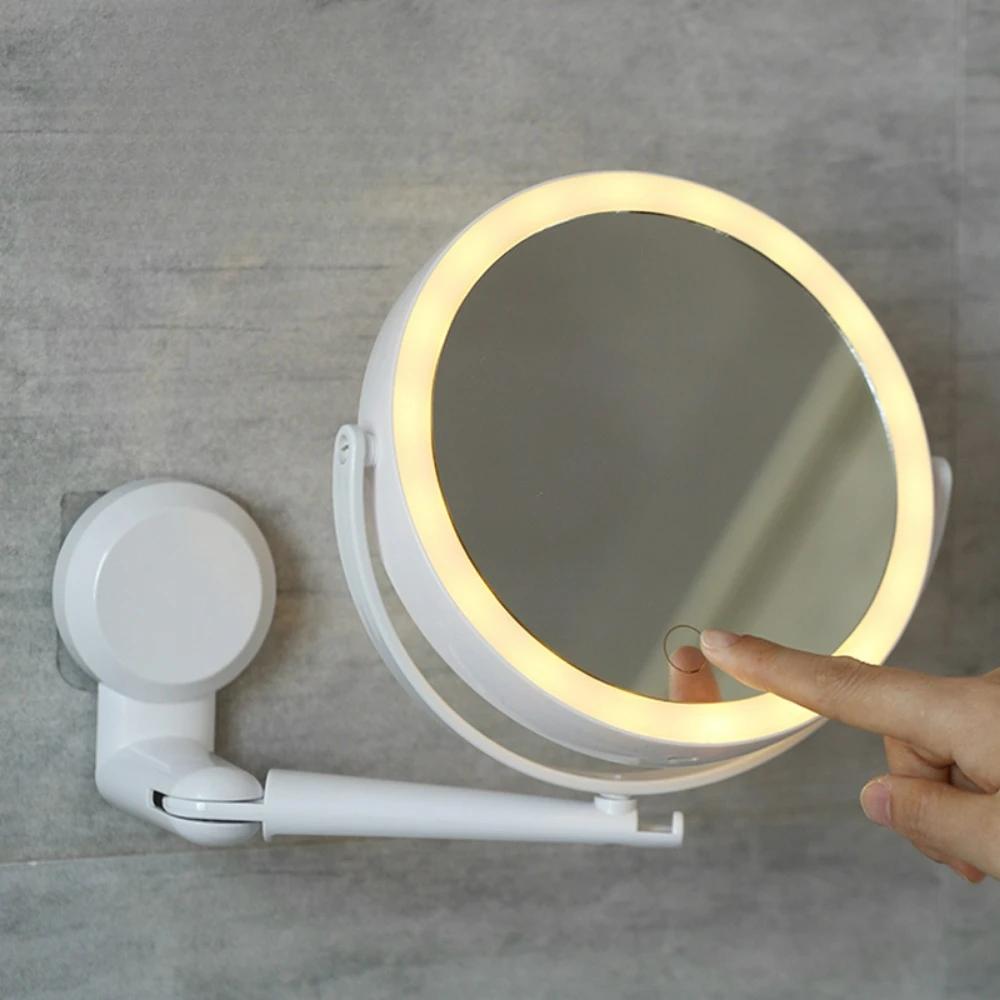 USB Kompaktní LED Kosmetické zrcátko s Dotykovým Stmíváním Zrcátko na Líčení (Nelze dobíjet)