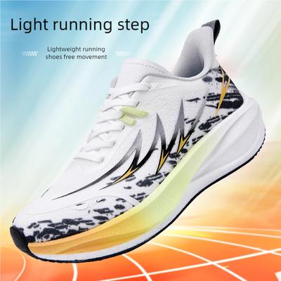 Men's Racing Running Shoes Four Seasons Soft-sole Comfort Breathable Casual Sneakers Fashion Students Light Speed Sports Shoes