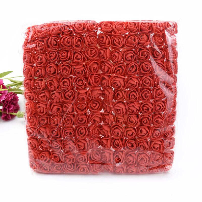 1/3PCS Artificial Foam Roses Flowers lace Home Wedding Room Decor Festival Bride Bouquets Wreath Gift Box garden arch party DIY