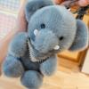 1Pc 13cm Lovely Duck Frog Raccoon Fox Plushie toy Cartoon Panda Dinosaur Elephant Pendant Plush Toys Birthday Decor Gift