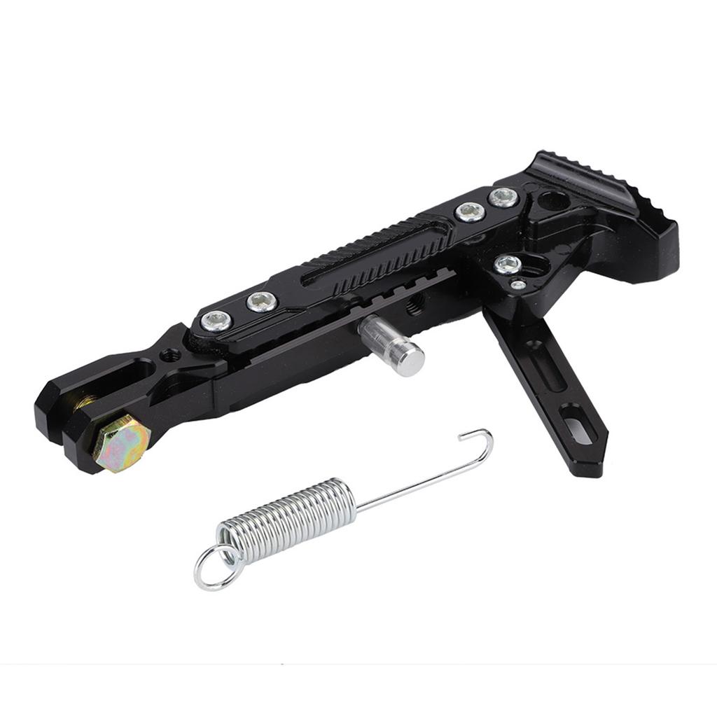 Motorcycle Universal Aluminum Alloy Adjustable Kickstand Foot Side Stand Tripod Holder