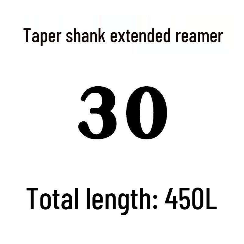Extra Long High-Speed Steel Taper Shank Machine Reamer for Deep Holes, Sizes 16, 18, 20, 22, 24, 25, 30, 40