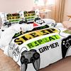 3Pcs Set Game Gamer Printed Duvet Cover Set, Gaming Digital Printed Bedding, For Home Bedroom Dormitory And Hotel Use
