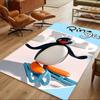 Pingu Arctic Adventure Washable Door Mat Compact Foldable Construction Stain-resistant Surface Office & Lounge Rug Minimalist Modern Style
