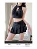 Solid Color Skirted Swimsuit: Split Design, Tummy-Covering, Fairy Style, Slimming, Conservative, Fresh Look for Women