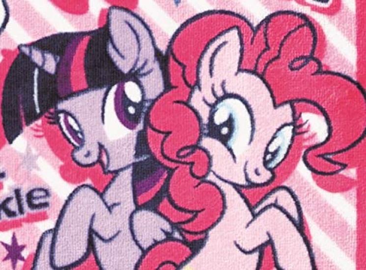 Marushin My Little Pony Face 34 X Lovely 6735000800 Towel, 80cm, Pony, 100% Cotton,