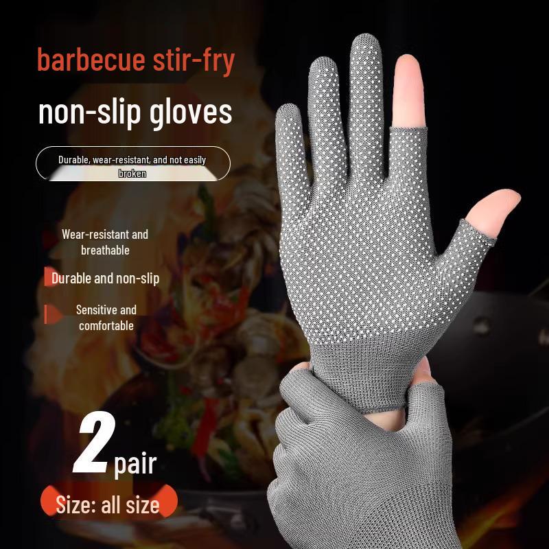 

Жаростійкі рукавиці для барбекю проти опіків для приготування їжі та грилю