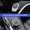 NPGYU1 1/2/5/10pcs Car Stickers emblem Auto Decor Decals For Alfa Romeo Giulia Stelvio Giulietta 156 159 147 Mito Tonale Brera Disco V