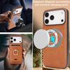 in 1 Detachable Vertical Magnetic Card Solt Ring Holder Wallet Leather Case For iPhone 17 16 Pro Max 15 Plus 14 13 12 Bag Cover