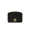 Dcho6e150bk [azella] Porte-cartes Noir Dd Logo Cuir de Vache