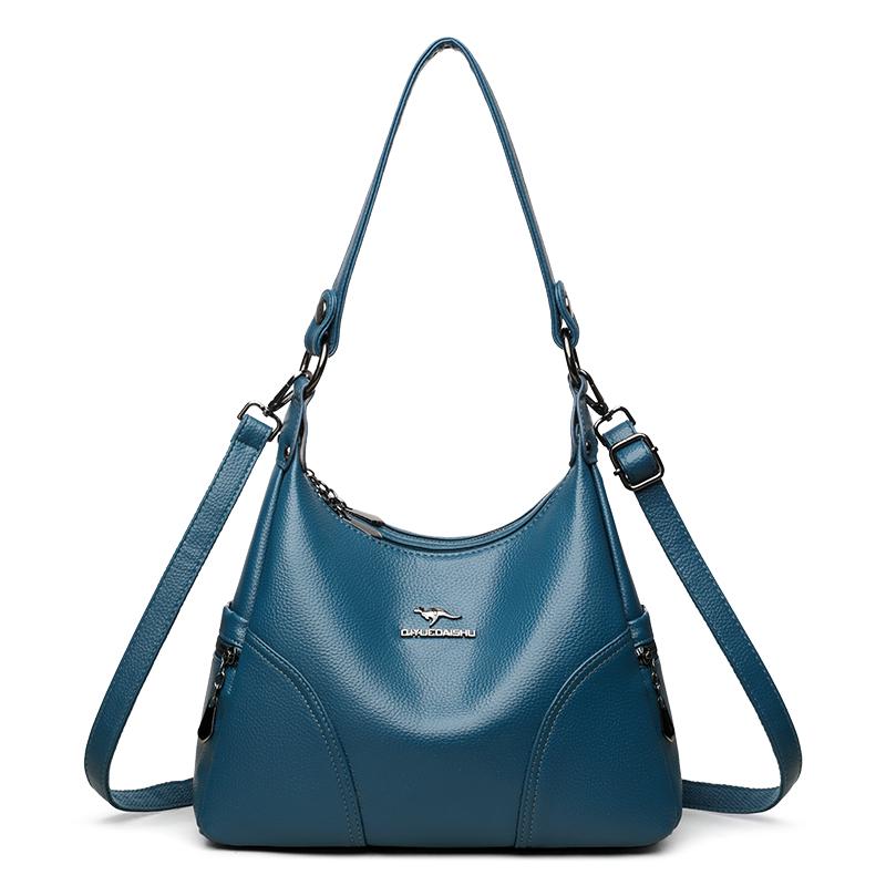 The New Style Bag Leather Luxury Handbags Women Bag Designer Solid Color Women Shoulder Messenger Bags for Women 2025 Sac A Main