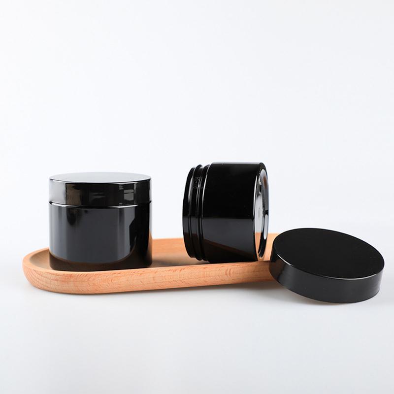 50ml 100ml 200ml 250ml Empty Cream Jar with Lid Plastic Makeup Cream Bottle Facial Mask Pomade Cosmetic Container Refillable